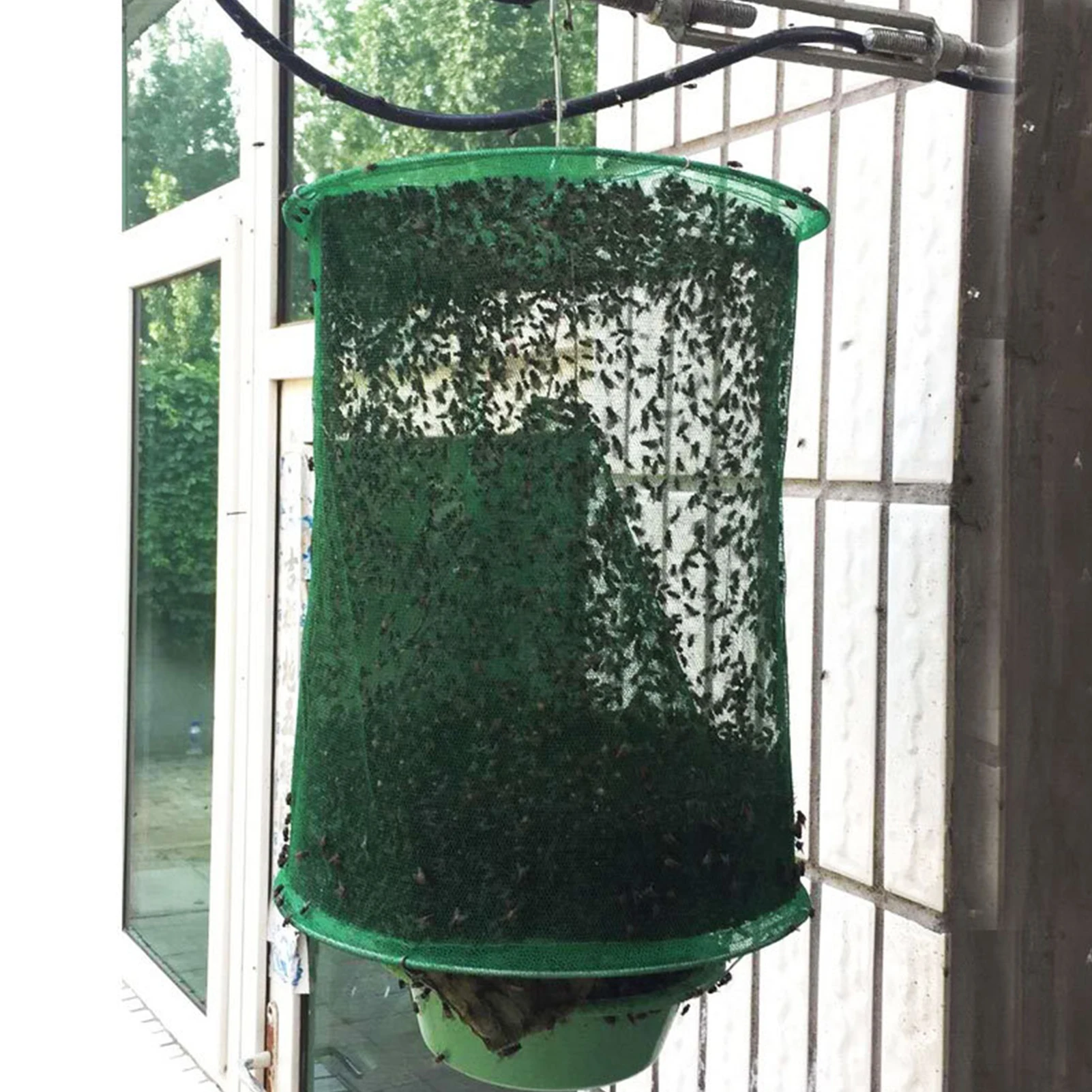 Многоразовая подвесная ловушка для мух Москитная клетка складная насекомых