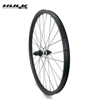 hulkwheels mountain bike asymmetric hookless mtb wheelset carbon 29er xcam 36mm width 24mm depth with mtb dt350s hub