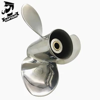 stainless steel outboard propeller 9 25x11 fit tohatsu engines 9 9hp 12hp 15hp 18hp 20hp 14 tooth spline rh 3bab64524 1