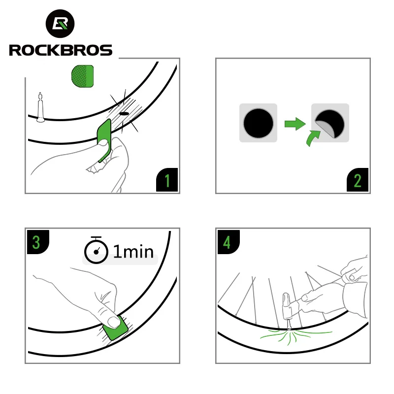 Набор для ремонта велосипедных шин ROCKBROS 1 комплект | Спорт и развлечения