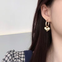 heart shape earrings for women trendy round geometric drop statement earrings party jewelry female 2021 fashion earrings am6061