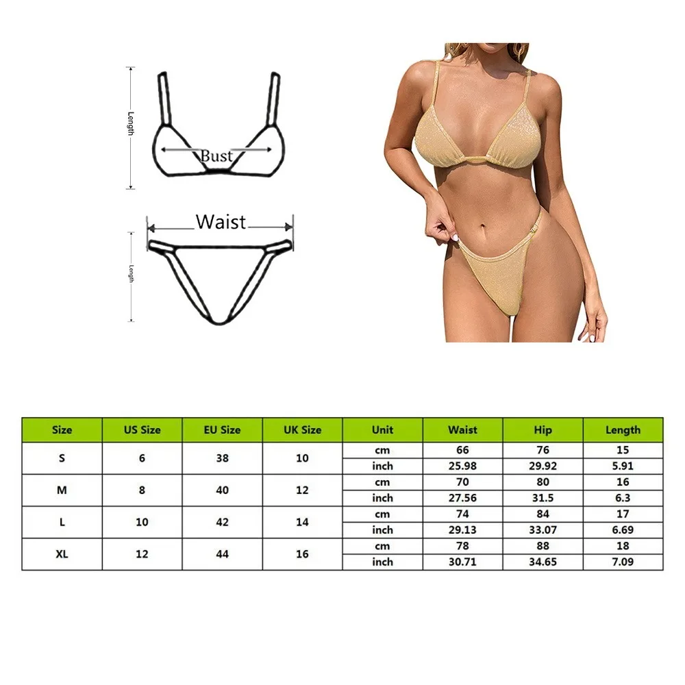 

Bikinis 2020 New Sexy Women Swimwear Brazilian Bikini Push Up Swimsuit Solid Beachwear Bathing Suit Thong Biquini Bikini Set