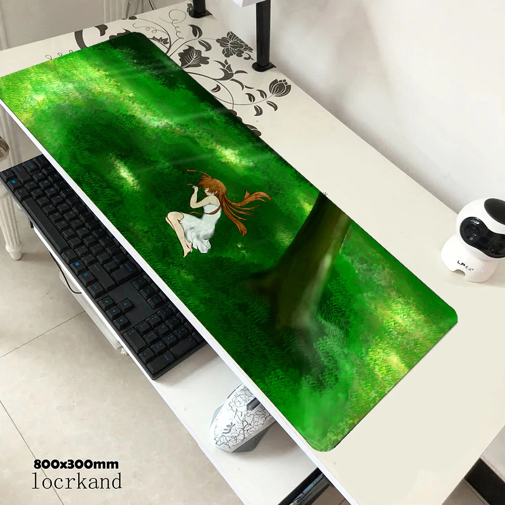 

Clannad mousepad 900x400x3mm gaming mouse pad Birthday gamer mat computer desk padmouse keyboard Customized locrkand play mats