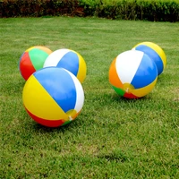 outdoor activitie inflatable beach ball pvc water balloons rainbow color balls summer beach swimming toys for adults kids