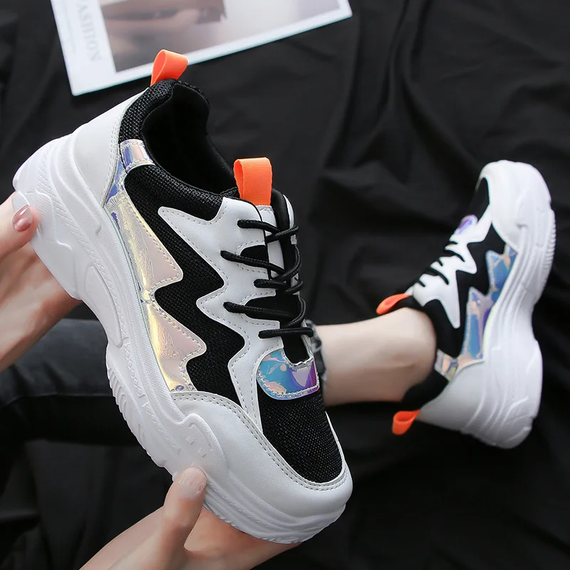 Повседневная женская обувь на толстой подошве оригинальная износостойкая