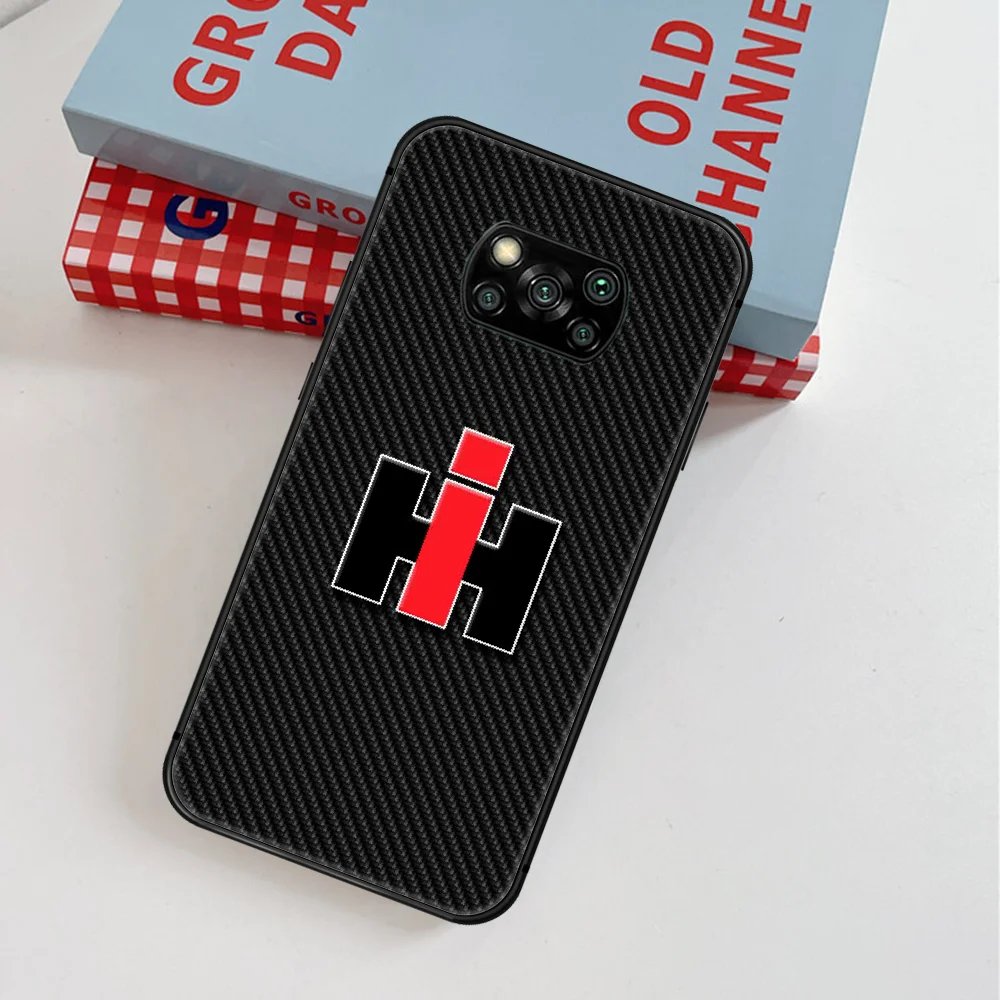 

CASE IH Tractor Car Logo Phone Case For Xiaomi Mi Note 10 A3 9 MAX 3 A2 8 9 Lite Pro Ultra black Waterproof Fashion Hoesjes Soft