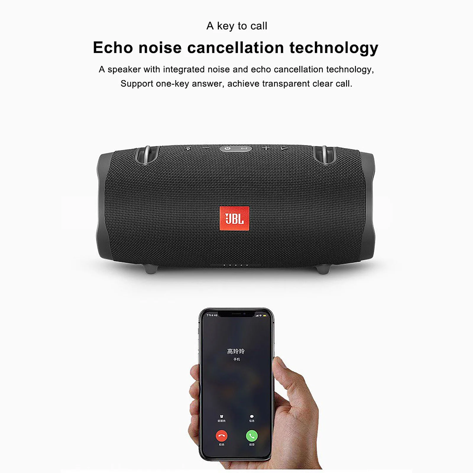 JBL Xtreme 2 Беспроводной Bluetooth динамик с мощным басовым звуком, портативный для использования на открытом воздухе, водонепроницаемый и пылезащитный.
