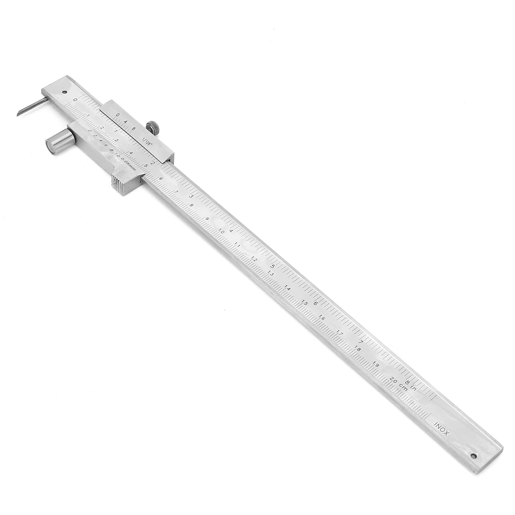 

0-200mm Parallel Cross Vernier Caliper With Carbide Scriber/Needle Marking Gauging Ruler Marking Measuring Instruments