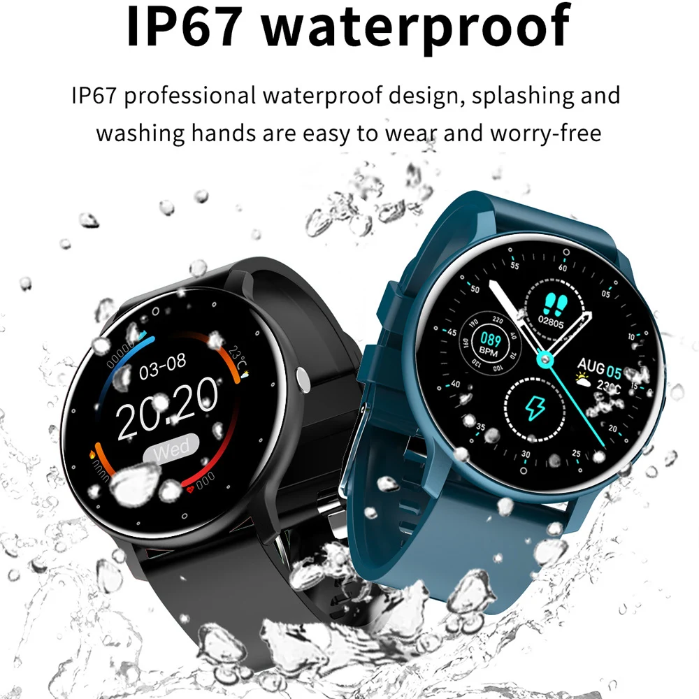 2021 smart watch men women customize wallpaper heart rate monitor fitness tracker sport waterproof smartwatch for ios android free global shipping