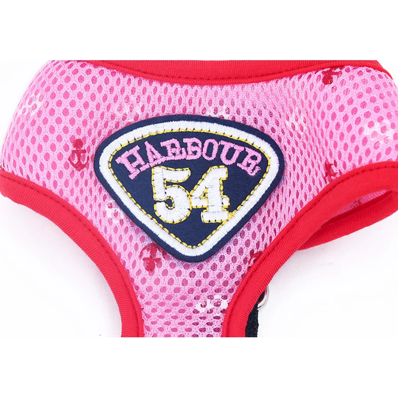 Жилет шлейка для собак мягкая сетка шлейки маленьких средних кошек нагрудный