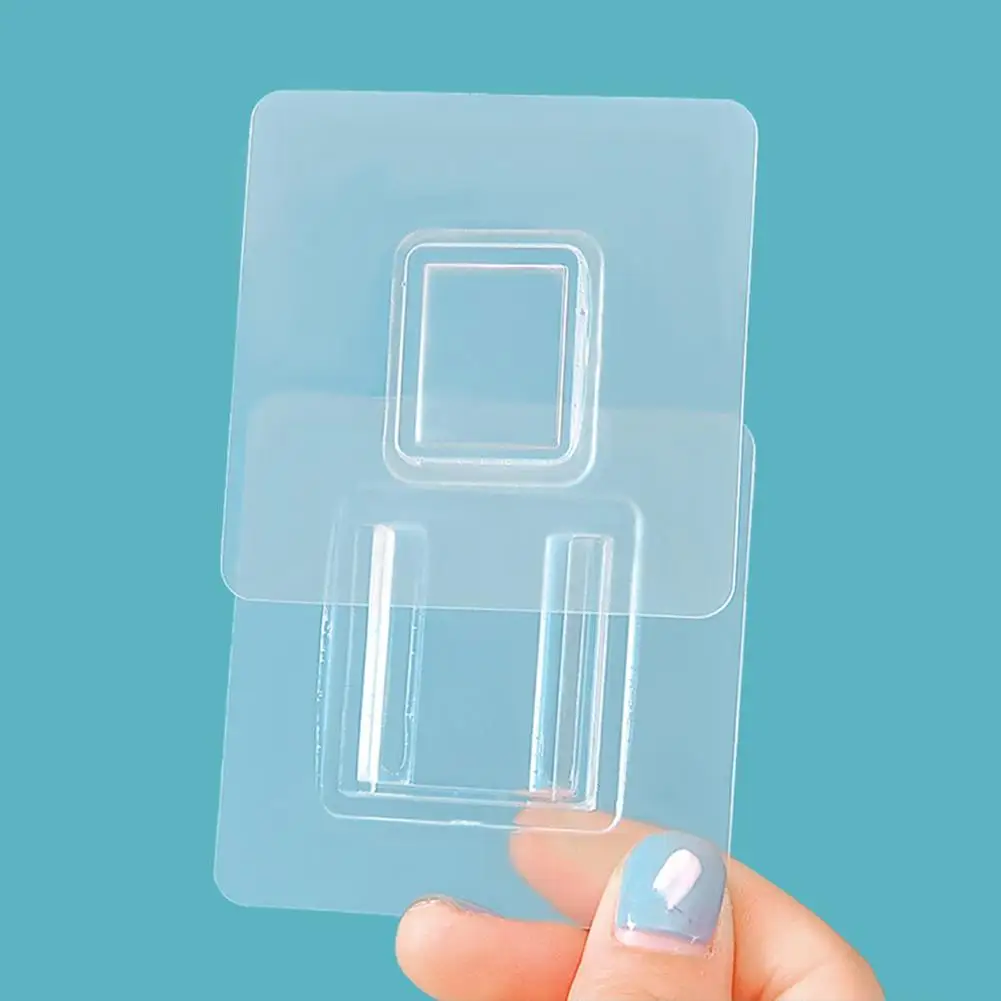 

10 Pairs Double Sided Adhesive Wall Hooks Hanger Transparent Suction Cup Sucker Hooks for Kitchen Bathroom Accessories