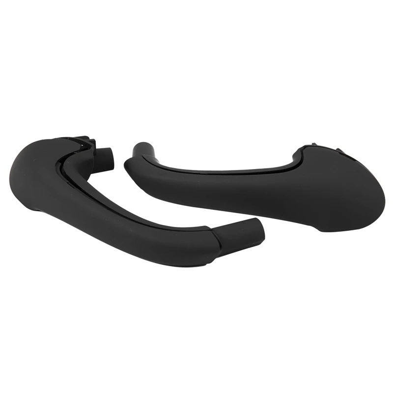 

2X Black Car Front Left / Right Interior Inner Door Pull Carrier Covers Handles Trim for Mercedes Benz W203 C-Class
