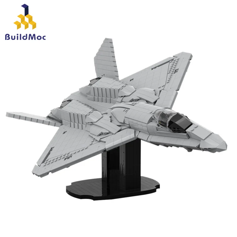 

Buildmoc военные 2 уровня YF-23 Черная Вдова II модель Книги об оружии of War строительный блок модели самолетов Коллекция Модель игрушки для детей