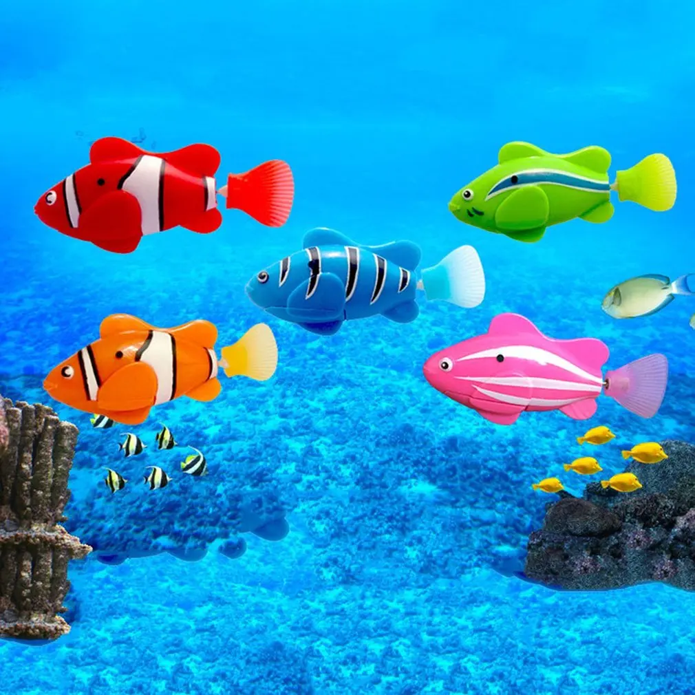 

Мини-игрушка для ванны, бионическая рыба, электрические игрушки для домашних животных, для плавания, волшебный подводный мир, глубоководный...