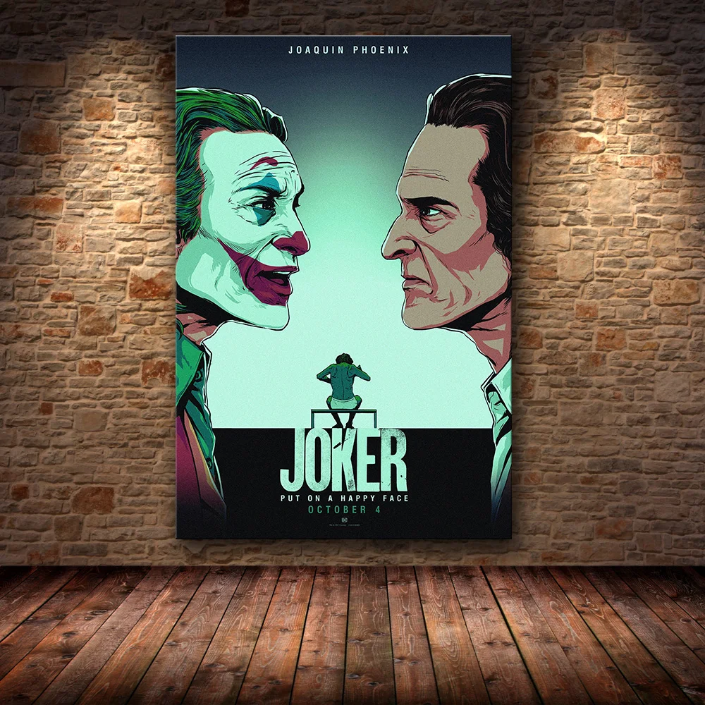 Joaquin Феникс плакатный Принт плакат с джокером фильм DC комиксов Искусство Холст Картина маслом настенные картины для гостиной домашний декор - Цвет: 11