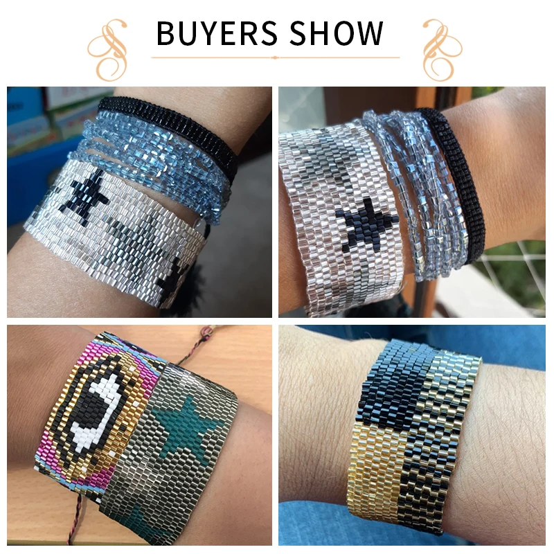 

SHINUSBOHO Boho Men Jewelry Star MIYUKI Bracelets for Women Tassel pulseiras feminina Statement Bracelet Bangle Friendship Gift