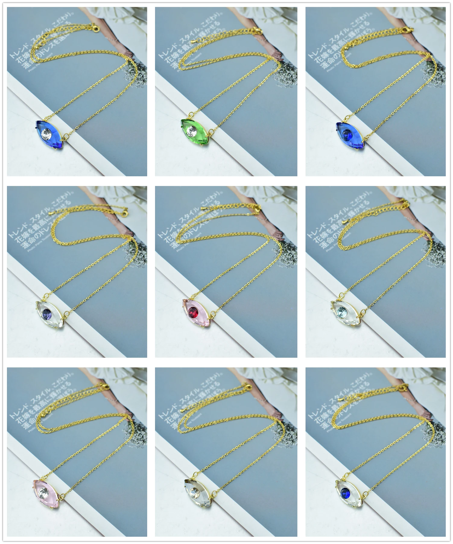 2021 уникальное турецкое хрустальное ожерелье с кулоном от сглаза для женщин