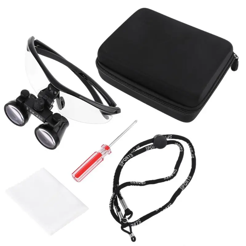 

3.5X Head Wearing Dental Loupe Magnifier Goggle Dentist Binocular Loupe