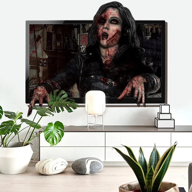 

Halloween Horror 3D Wall Stickers Terror Bat Spider Zombie Door Stickers Window Scary Stickers Home Festival Party Decor DRSA889