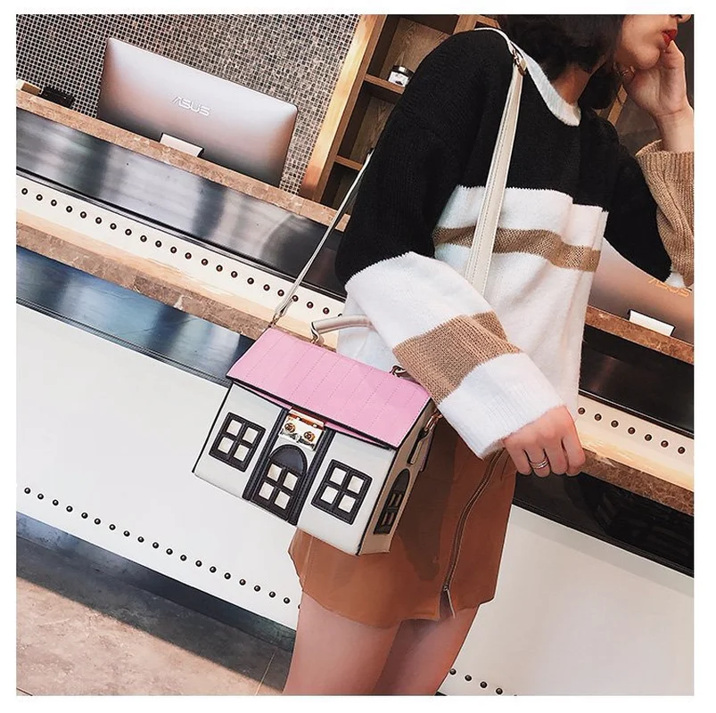 

WEIXIER сумка милый мультфильм Мода дом дизайн сумка через плечо из искусственной кожи Сумка через плечо женская сумка Bolsa Сумочка ZK-30