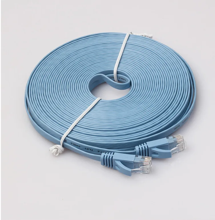 2019 Ethernet CAT6 Интернет плоский сетевой кабель Шнур патч провод RJ45 для ПК