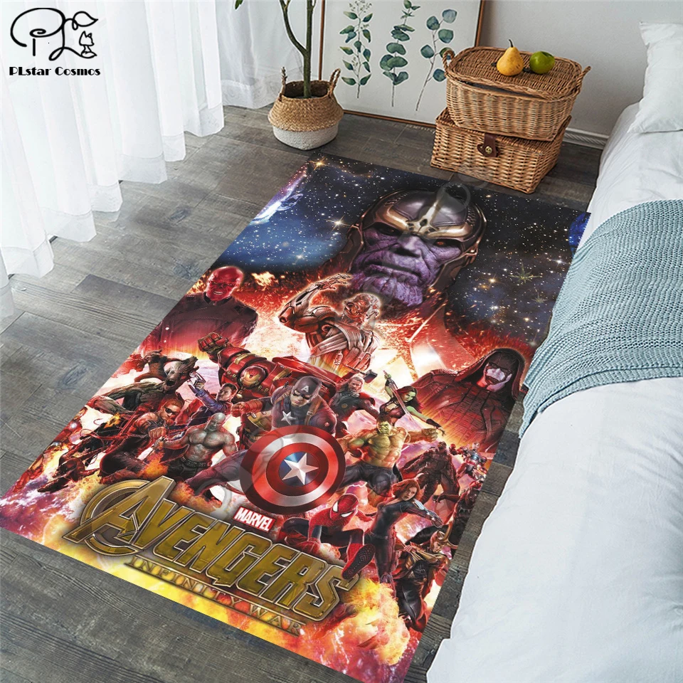 New Superman/Batman/US Captain/The Avenger Carpets Soft Flannel 3D Printed Rugs Mat Anti-slip Large Rug Carpet-11 | Дом и сад