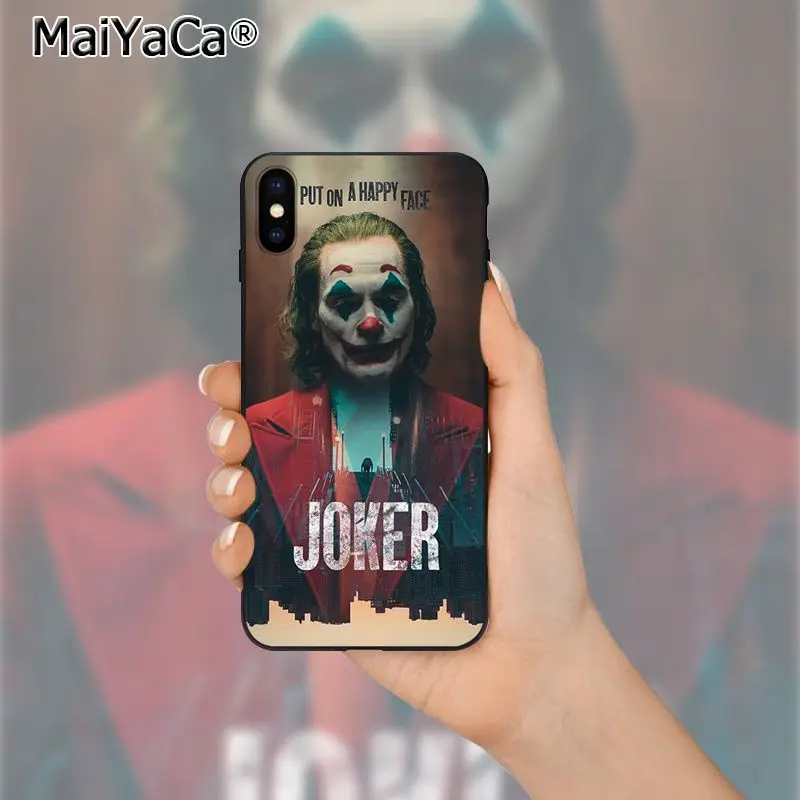 Мягкий силиконовый чехол MaiYaCa Joker Movie из ТПУ для iPhone X XS MAX 6 6s 7 7plus 8 8Plus 5 5S SE XR 11 11pro