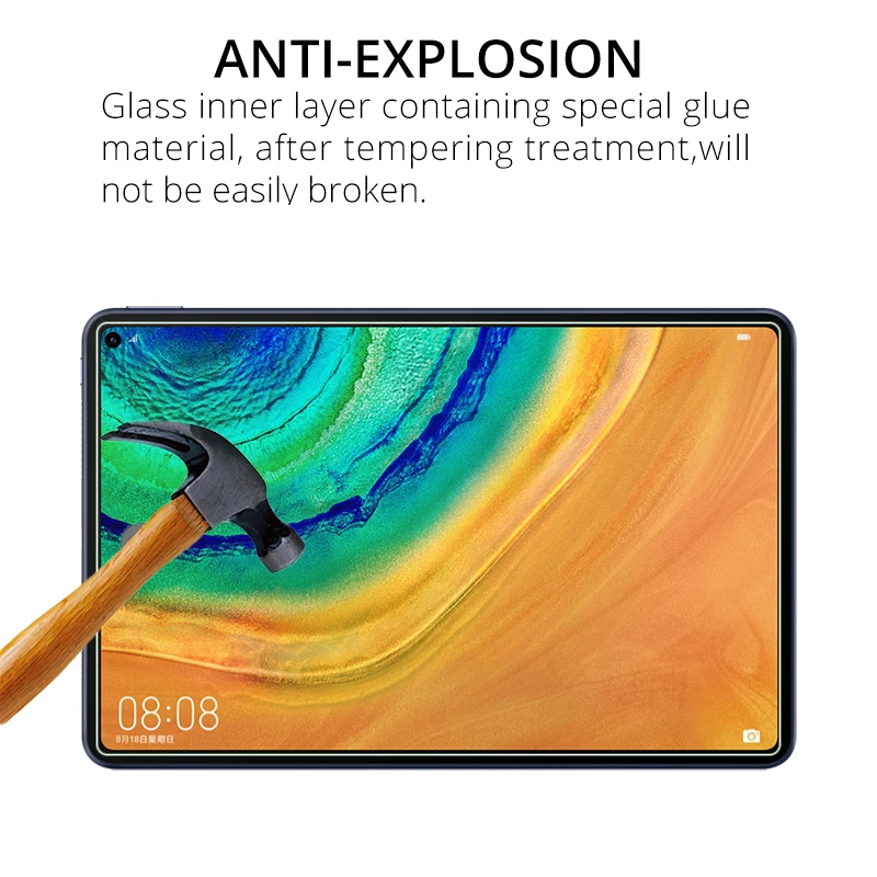 Защитная пленка из закаленного стекла 9H для Huawei MatePad Pro 10 8 дюймов 2020 защитная