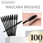Кисти для макияжа для ресниц NAGARAKU, оптовая продажа, 100 шт. в упаковке, женская тушь для ресниц, палочка для туши, кисти