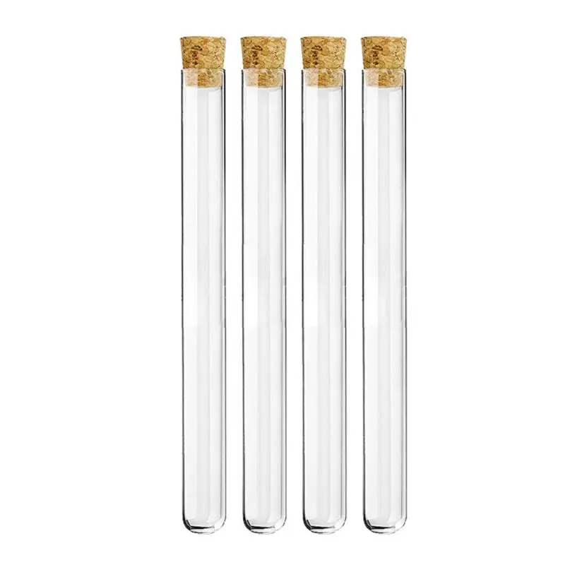 

Plastic Test Tube with Cork Stopper Bead Storage Vial Containers
