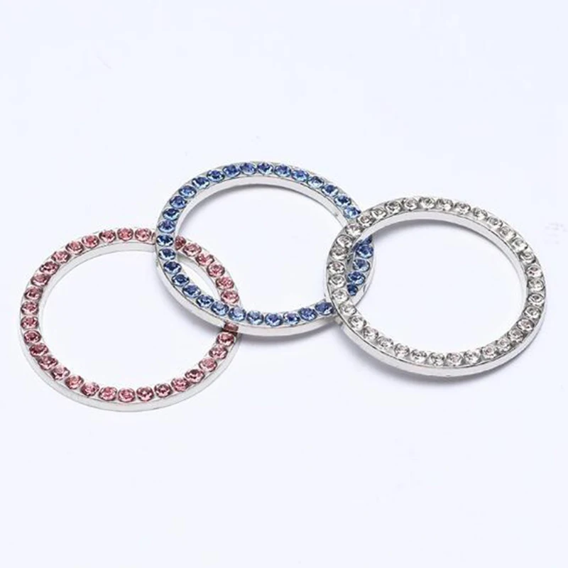 Пусковая кнопка украшение кольцо ручной набор бриллиантовое кристаллическое