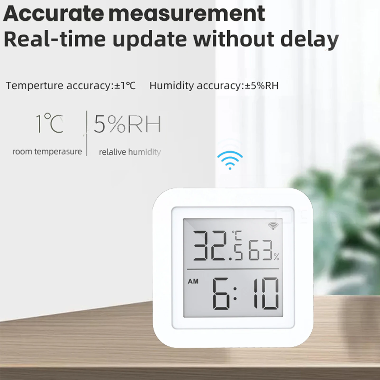 Wi-Fi ЖК-экран Tuya USB-источник питания интеллектуальные датчики ℉/℃ дисплей