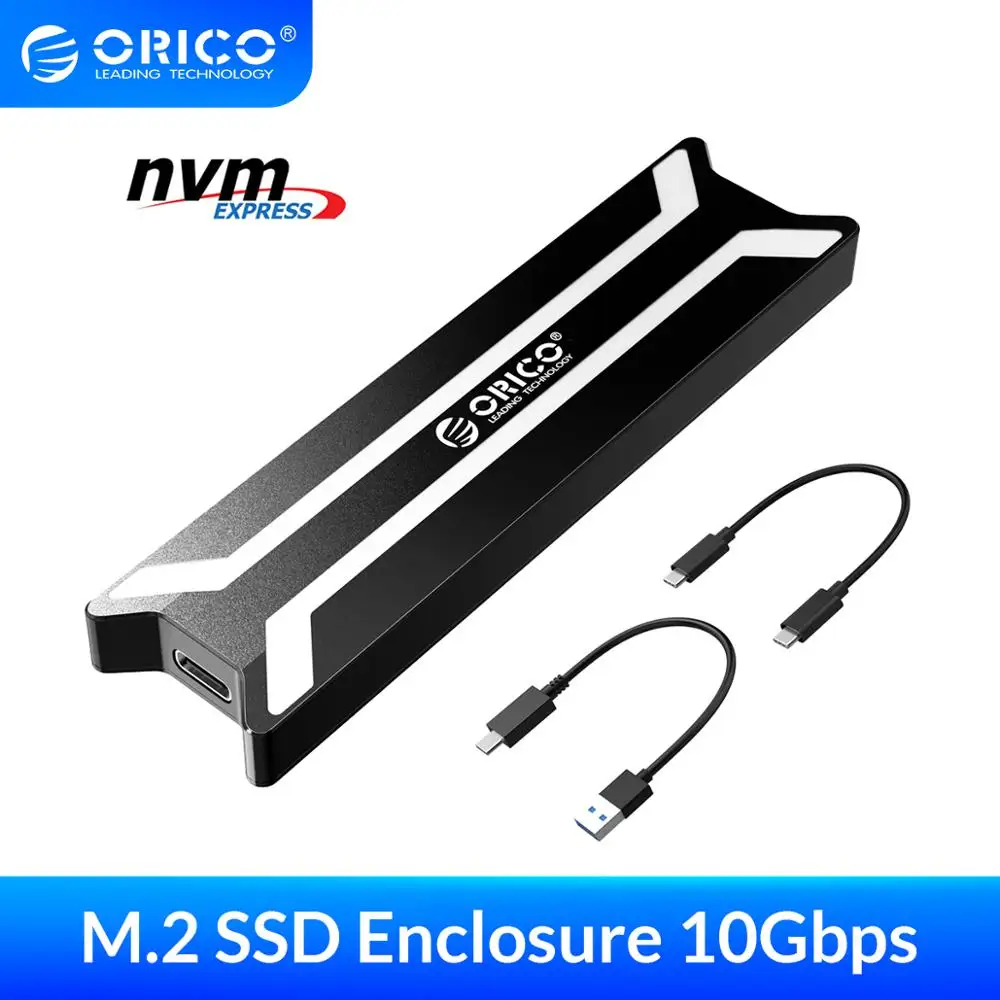 Чехол для жесткого диска ORICO NVME M.2 SSD алюминиевый сплав Тип C USB 3 1 поддержка 10 Гбит/с