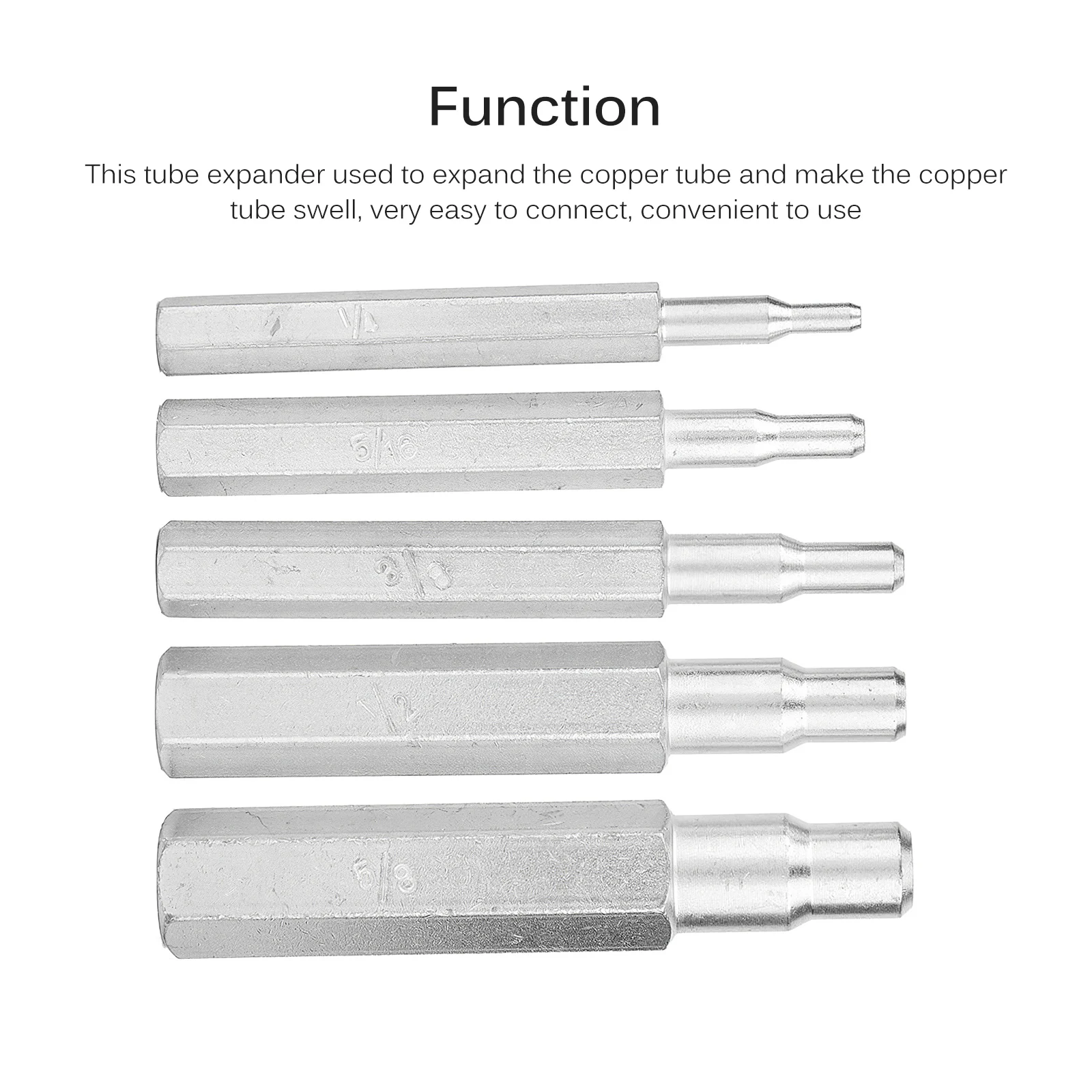 

5pcs Air Conditioner Manual Copper Pipe Tube Expander Air Conditioner Install Maintain Repair Refrigeration Expanding Tool