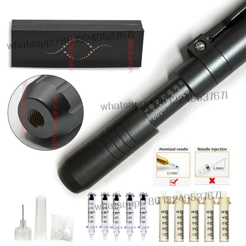 2 в 1 ручка с гиалуроновой кислотой высокого давления Металл высокой плотности