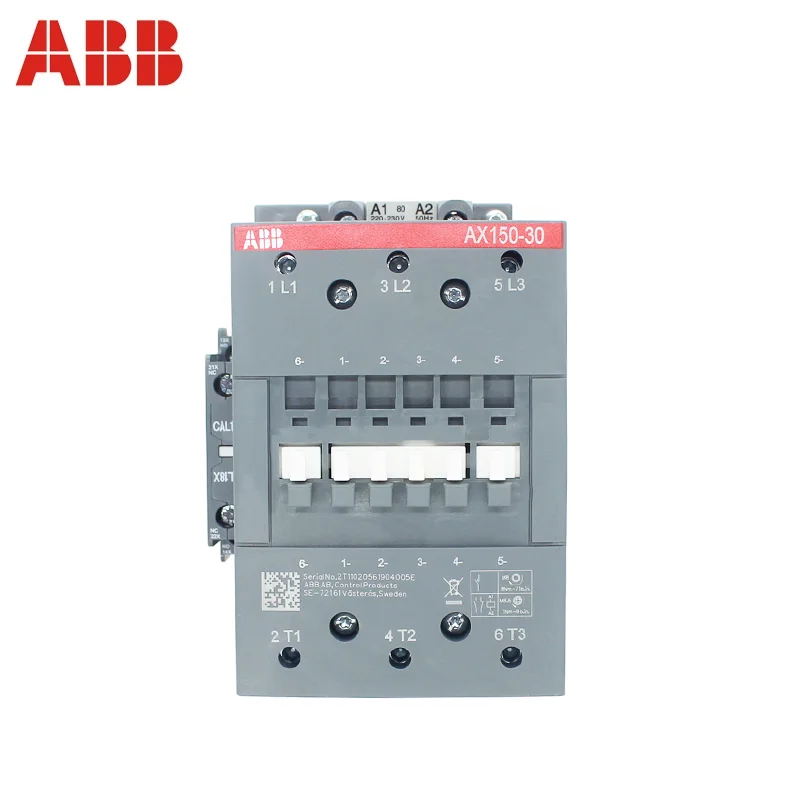 

ABB 3-ploe contactors AX series 1NC & 1NO 50HZ/60HZ 24V~440V 150A AX150-30-11