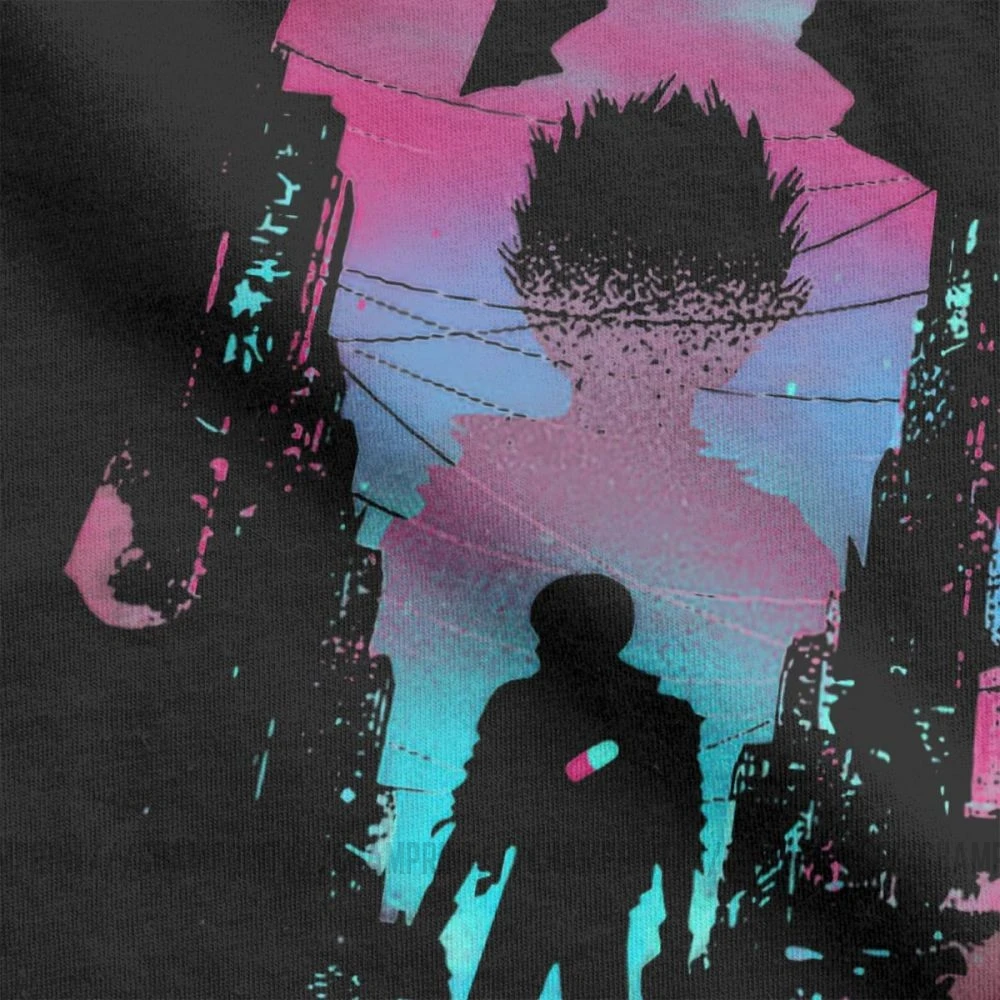 Мужские Нео Токио Акира футболки манга Kaneda пары короткая футболка с героями из