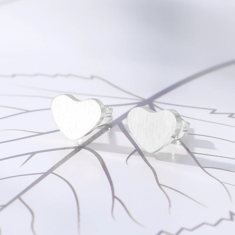 DIANSHANGKAITUOZHE Stainless Steel Earrings Fashion Jewelry Aros Gold Silver Heart For Women Orecchini Boucle D'oreille | Украшения и