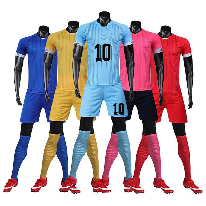 

2021 NewMen football uniform Soccer tracksu DIY Kid Soccer jersey set custom soccer jerseys futbol adult football 2Pcs/Set suit