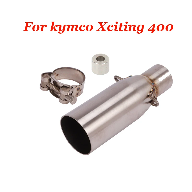 

Слипоны для kymco xciting400 s400 xquote 400, соединение выхлопной трубы, модифицированное соединение средней трубы мотоцикла, 51 мм Глушитель