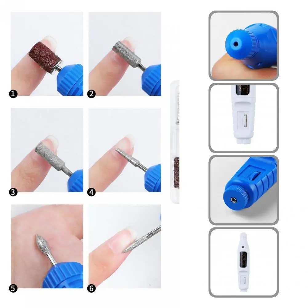 

Heat Dissipation 1Set Trendy Finger Nail Care Machine Adjustable Speed Nail Pen Machine Lightweight for Women