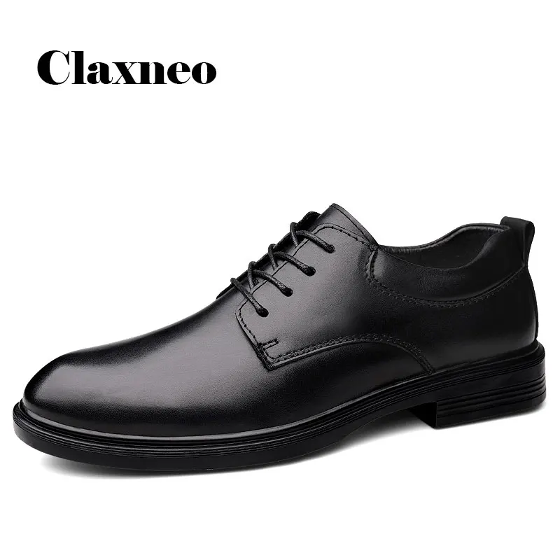Мужские классические кожаные туфли CLAXNEO 2020 весенние мужские оксфорды из