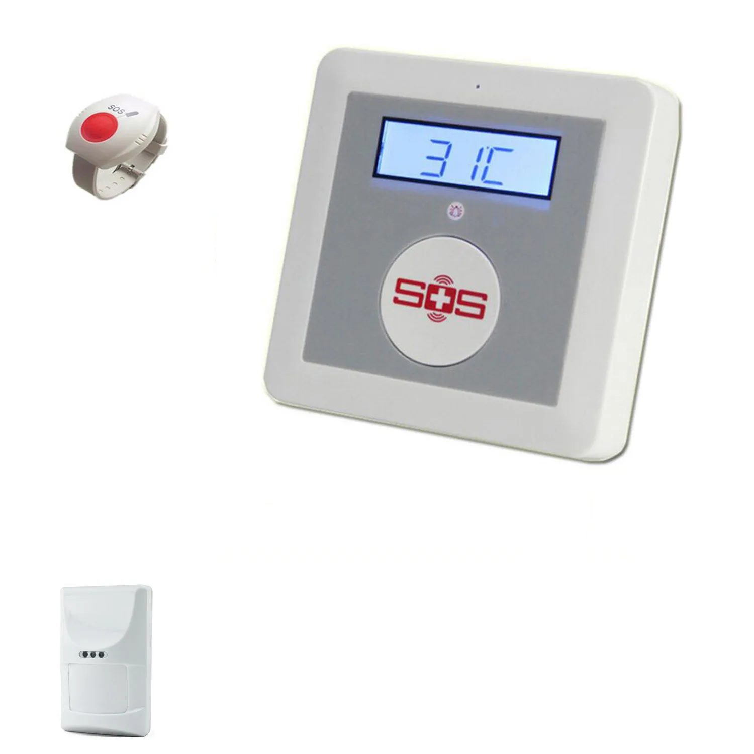 Kit 1 GSM SMS приложение дистанционное управление SOS защита от взлома уход за пожилыми людьми сигнализация K4 с кнопкой SOS тревога датчик движения для GSM дома охранная сигнализация - Цвет: Kit 1