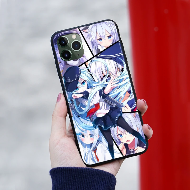 hibiki kantai collection soft silicone phone case cover shell for iphone 6 6s 7 8 plus x xr xs 11 pro max free global shipping