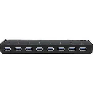 

Startech 10-Port Usb 3.0 Hub With Charge And Sync Ports 2 X 1.5A Ports Desk Fast delivery