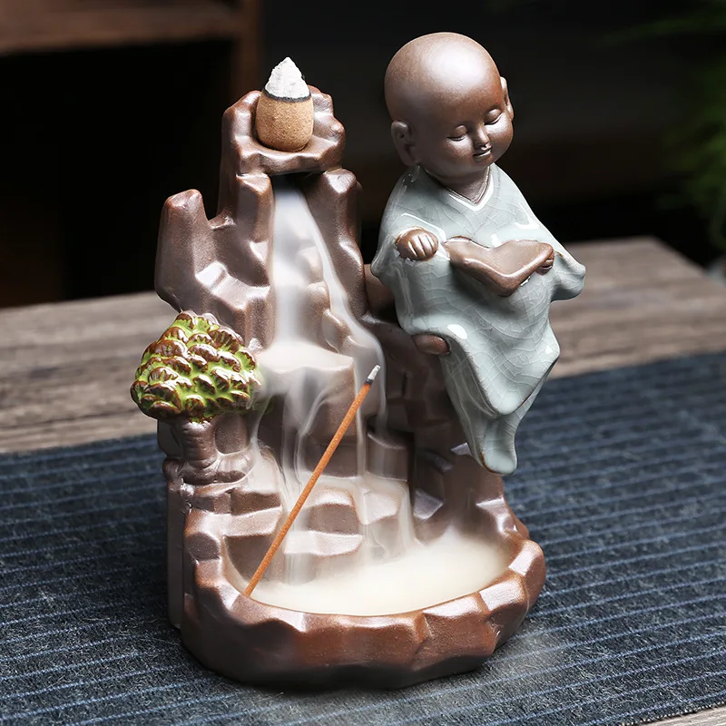 

Ancient Style Landscape Backflow Incense Burner Incense Creative Ceramic Gifts Ornaments Crafts Decorations for Home Feng Shui