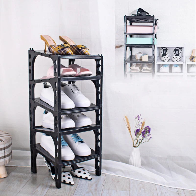 Толстые двойные стеллажи для обуви современный чистящий стеллаж хранение