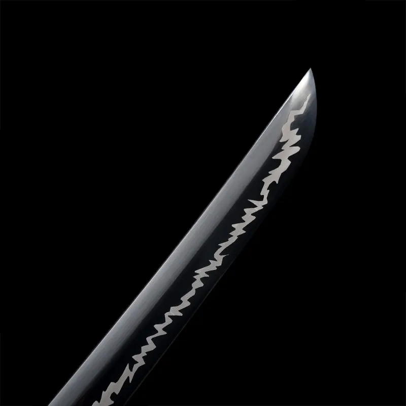 

Katana Japanese Sword Handmade 1095 High Carbon The black blade Steel Full tang Back Blade Samurai Sharpness Home Decor