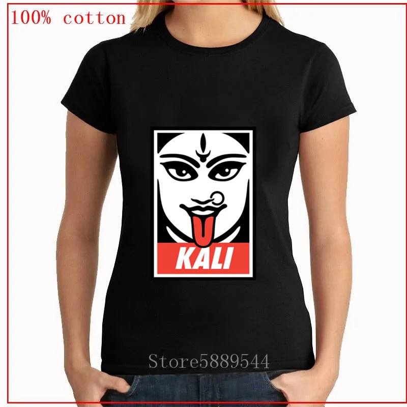 Индийская богиня Kali футболка сексуальная булавка-постер женская хипстер Новое