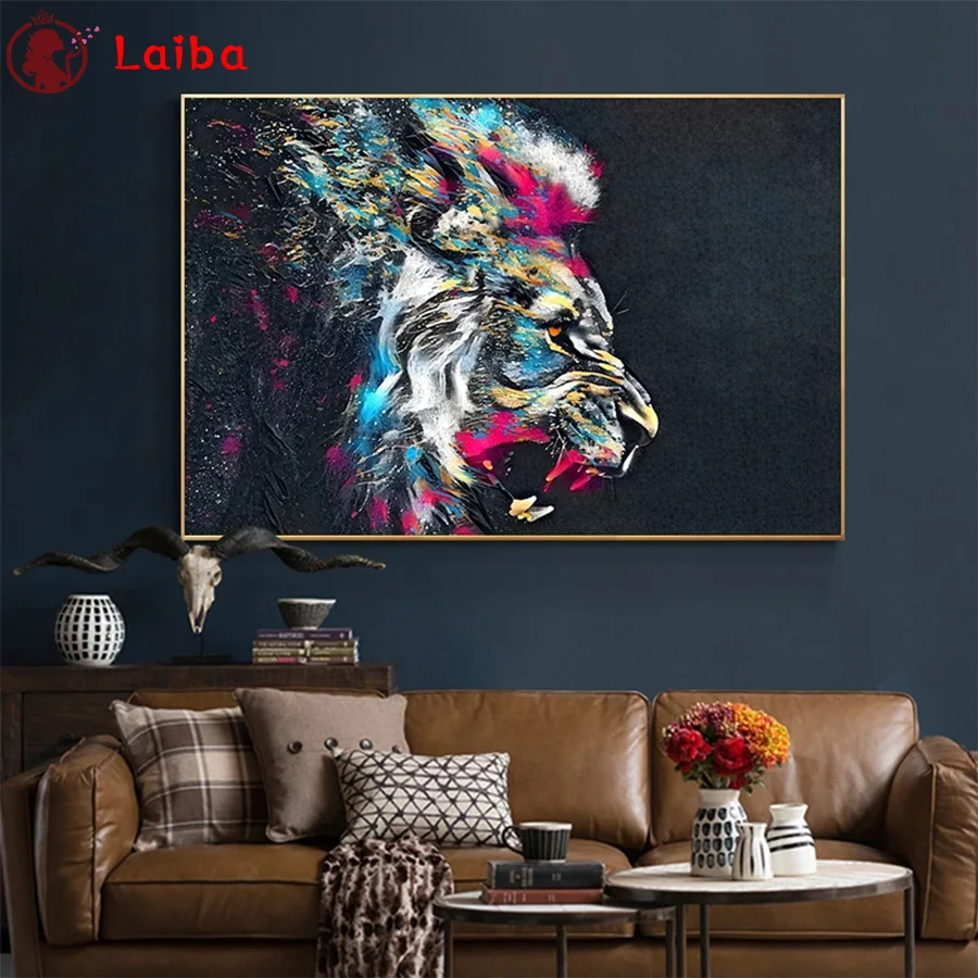 

5d мозаика, алмазная живопись, абстрактное животное, искусство, роспись, вышивка крестиком из квадратных и круглых страз